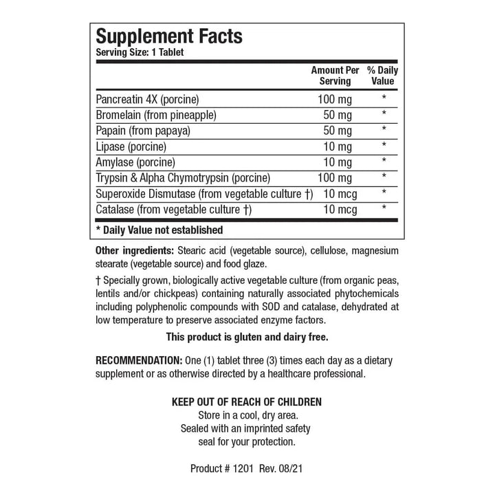 Biotics Intenzyme Forte 100 Comprimidos Ayuda Digestión 30g - Imagen 3