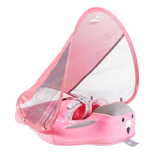 Flotador Para Bebé Con Dosel Protector Mambobaby Float No Inflable Seguro Y Portátil