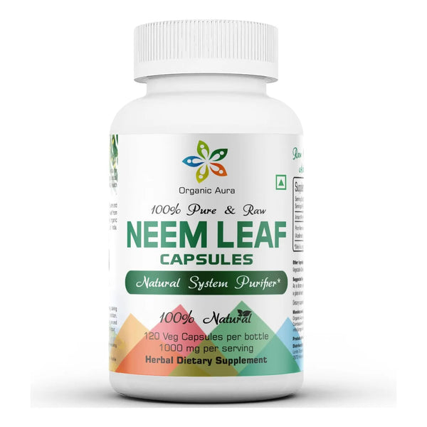 Capsulas Organicas De Neem Puro Superalimento Crudo Potencia Desintoxicante Natural