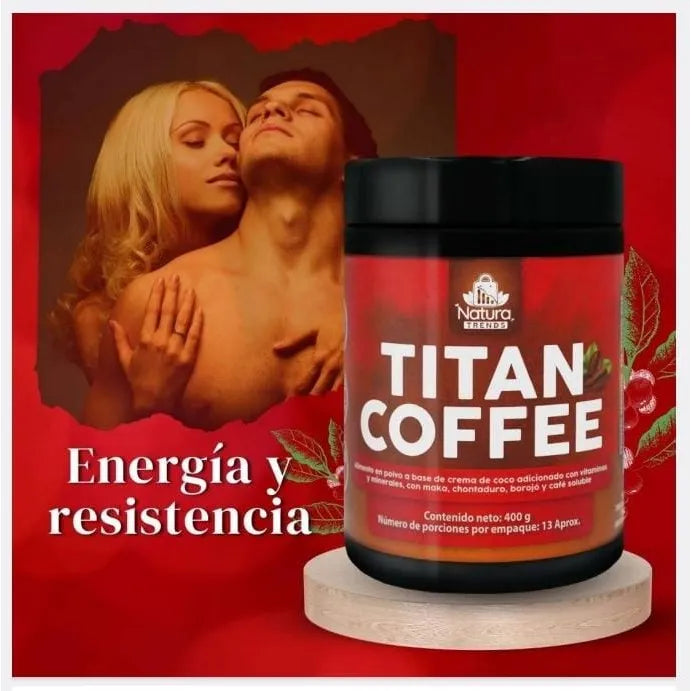 Titan Coffee Capuchinno Instantaneo Potenciador Libido Energia 400gr - Imagen 3