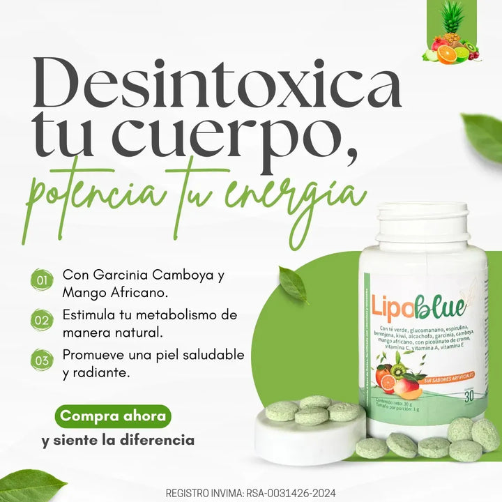 1 Control Peso Natural Lipoblue Natural - Imagen 7