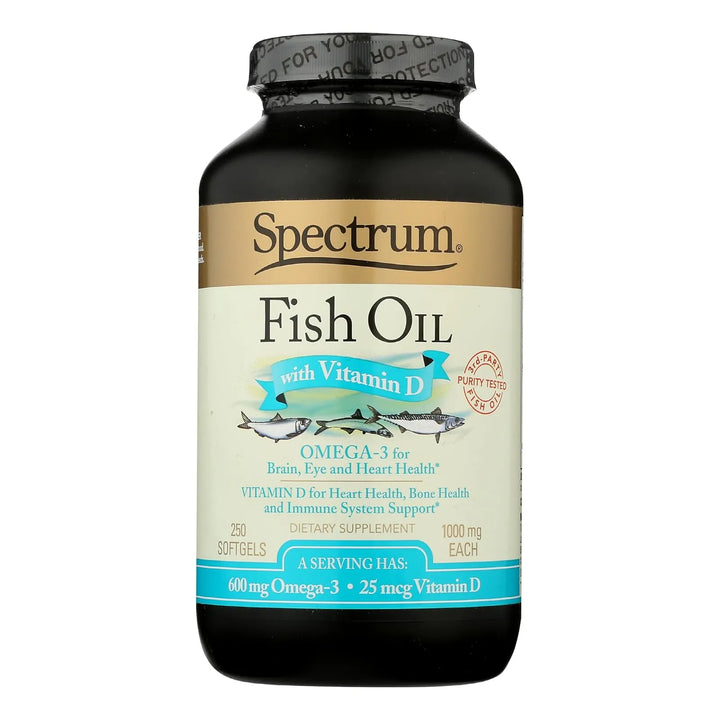 Aceite De Pescado Con Vitamina D 1000 Mg 250 Cápsulas Blanda - Imagen 1
