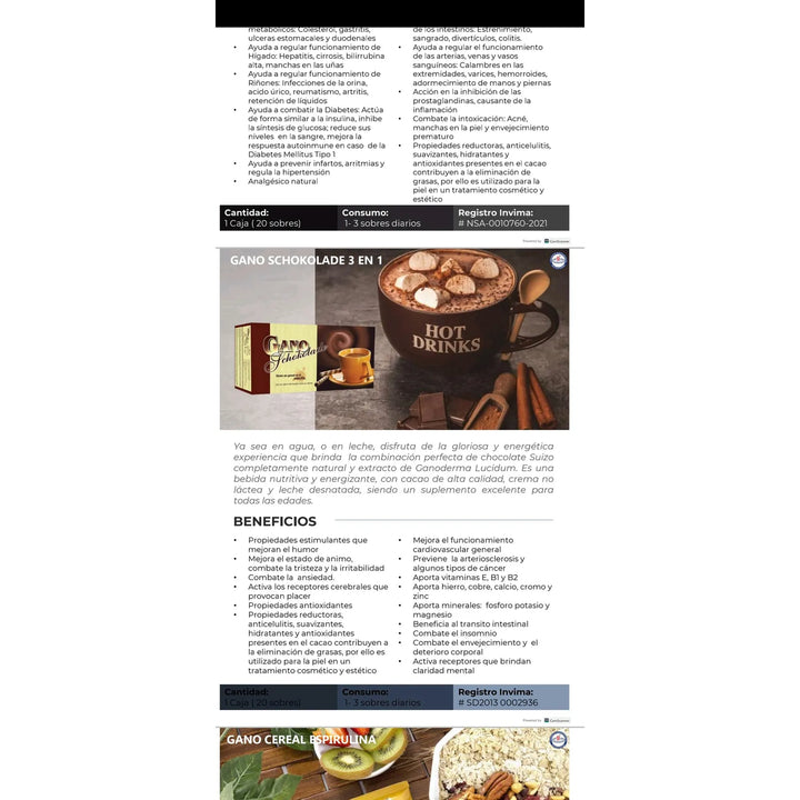 Gano Shokolade 3en1 Combo X2 Shokolate - Imagen 6