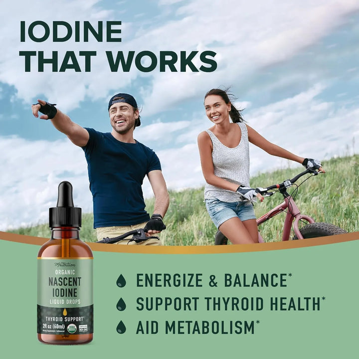 Líquido Orgánico De Yodo 1100 Mcg Apoyo Tiroides Y Metabolis - Imagen 2