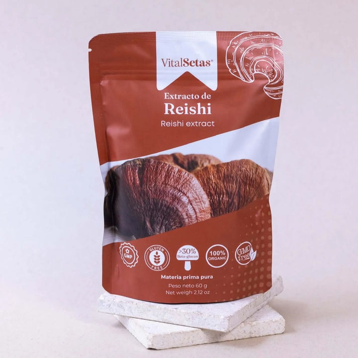 Reishi Ganoderma Vitalsetas 60g Natural - Imagen 4