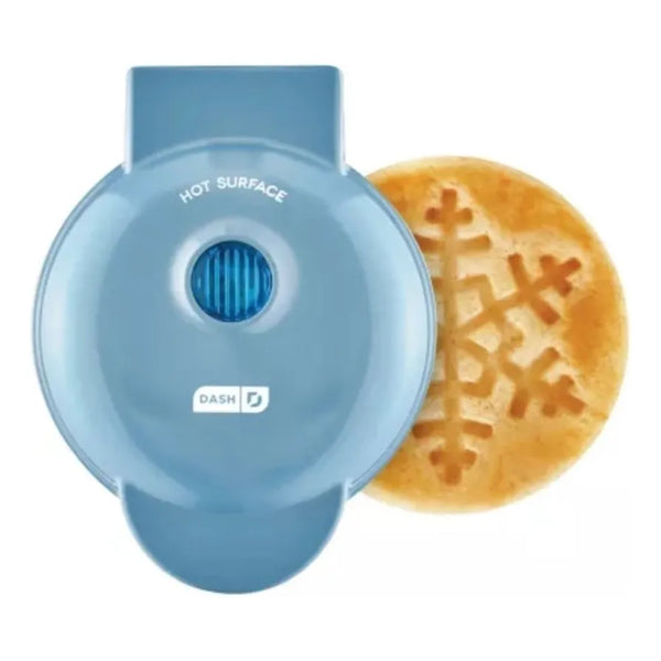 Máquina Antiadherente Mini Dash Para Hacer Gofres 350 W Azul Metálico 110 V