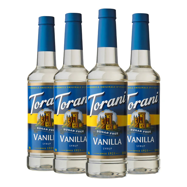 Jarabe Sin Azúcar Sabor Vainilla 740 Ml Paquete De 4 Endulza Sin Culpa