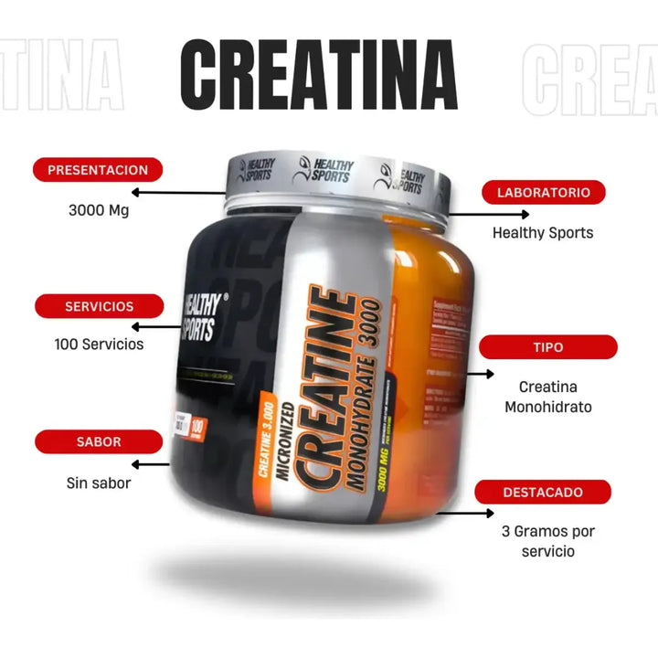 Creatina Monohidratada X 300gr Sin Sabor - Imagen 3