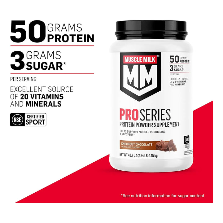 Proteína En Polvo Muscle Milk Pro Series Alta Calidad 2,26 K - Imagen 3