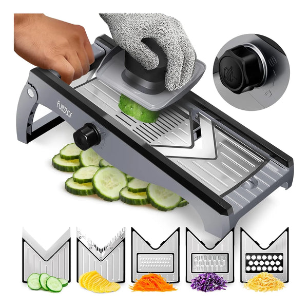 Rebanadora De Mandolina Fullstar 7 En 1 Acero Inoxidable Cortador Profesional