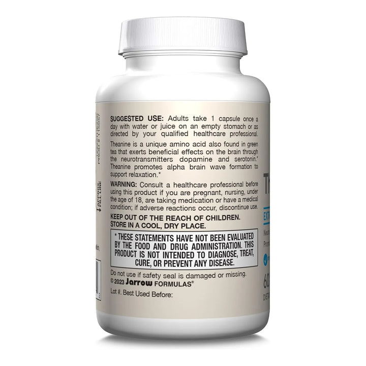 Theanine 200 Mg Aminoacido Neurologicamente Activo 60 Cap - Imagen 9