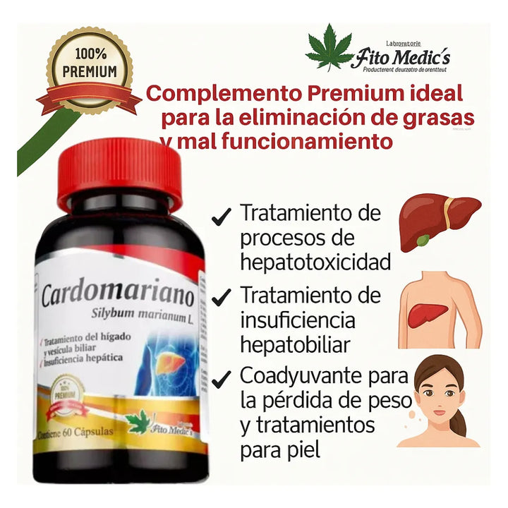 Cardomariano Silimarin Drenador Combo X2 - Imagen 3