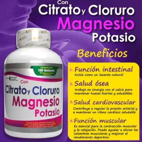 Citrato De Magnesio+ Cloruro De Magnesio + Potasio - Imagen 7
