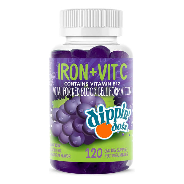 Gomitas De Hierro Con Vitamina C Y B12 120 Unidades Para Gló - Imagen 1