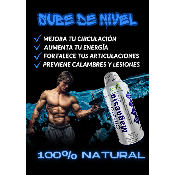 Citrato De Magnesio S3 Plus Con Calcio Y Colágeno Hidrolizado 1000ml Frutos Amarillos - Imagen 6