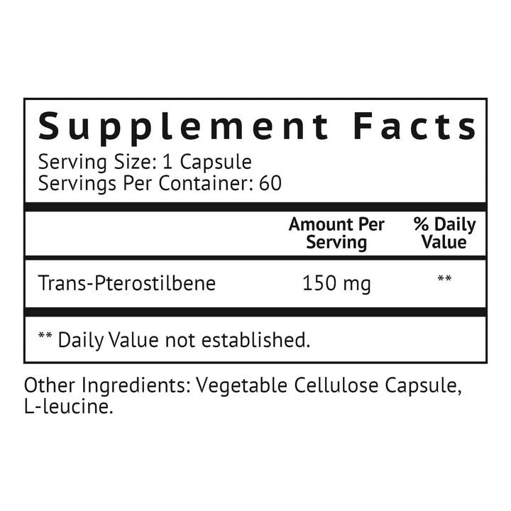 Cápsulas De Pterostilbeno 150 Mg Sin Rellenos Artificiales P - Imagen 2