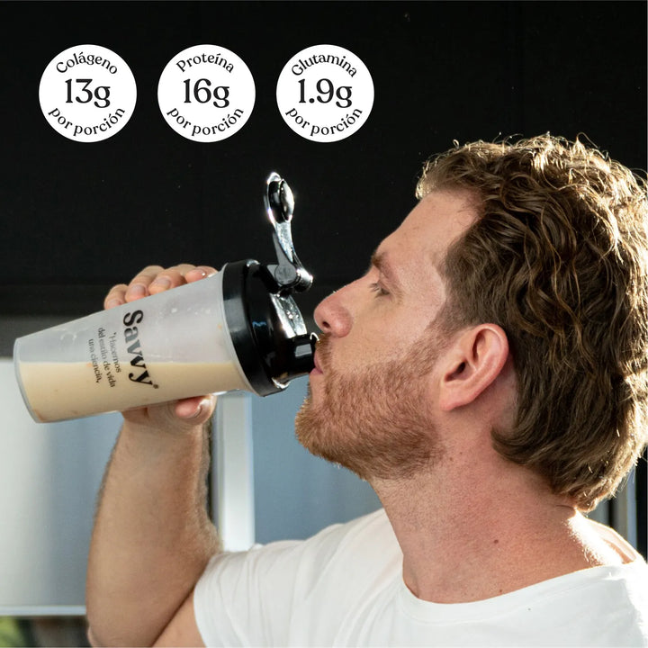 Proteína Savvy Caramel Vanilla  Bone Broth Mini 280g - Imagen 4