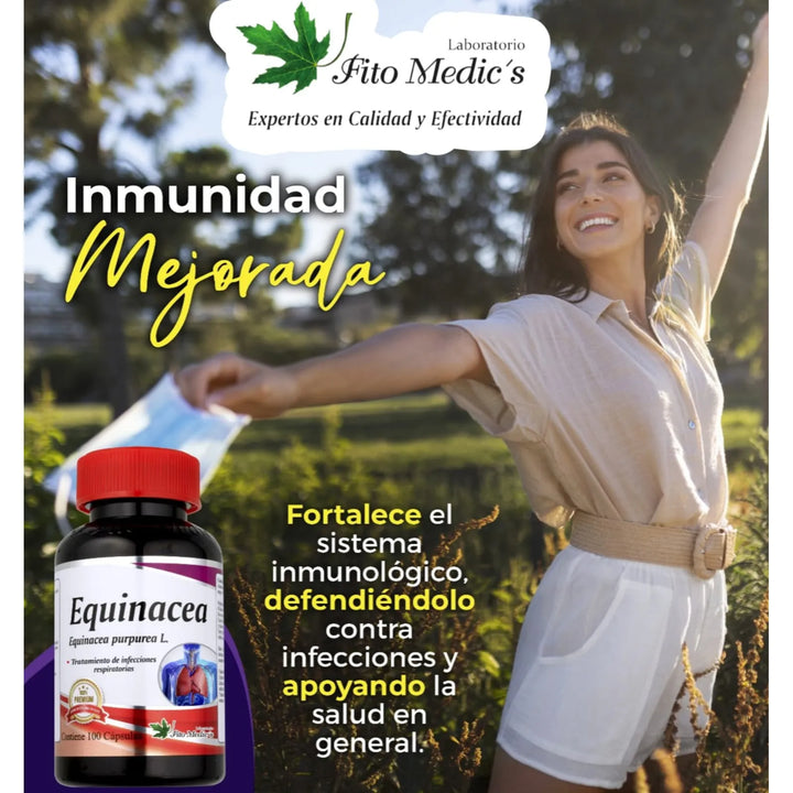 Echinacea Capsulas X100 Sin Sabor - Imagen 2