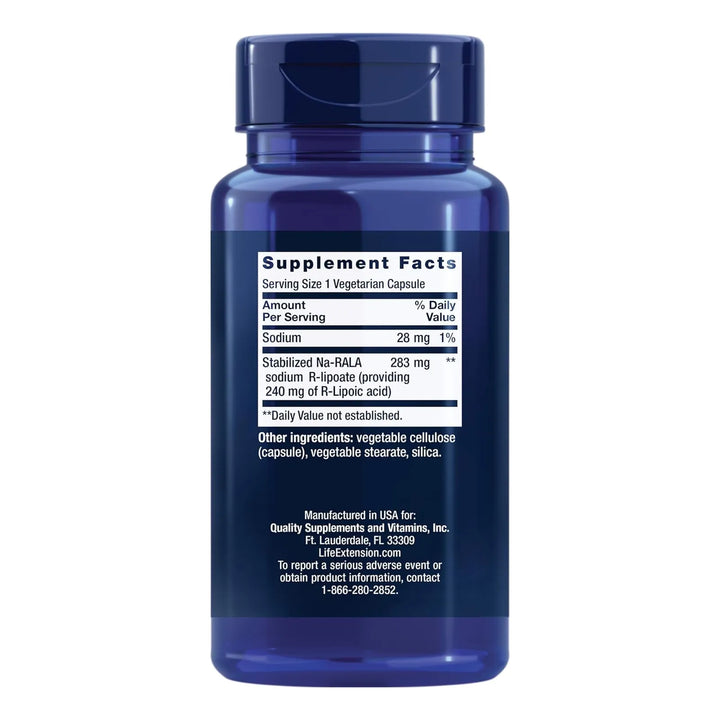 Ácido R-lipoico 240 Mg Energía Celular Antienvejecimiento Sa - Imagen 2