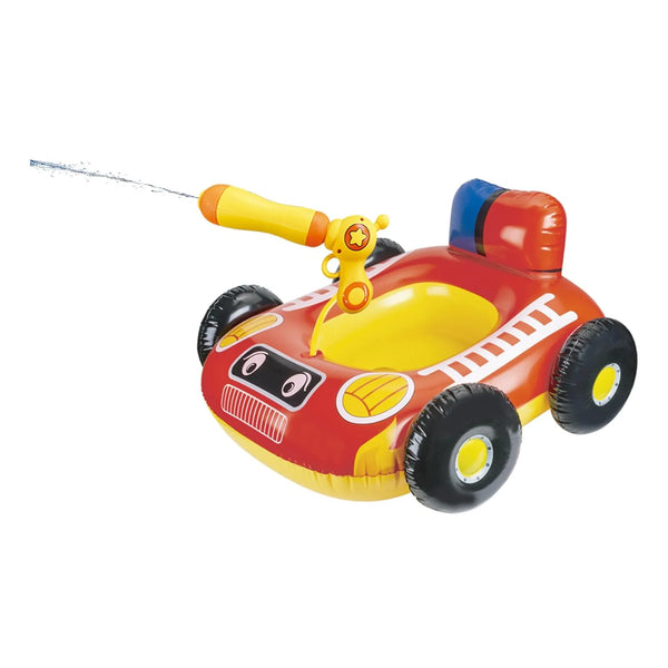 Flotador Inflable Pirata Y Camión De Bomberos Con Pistola De Agua Para Niños