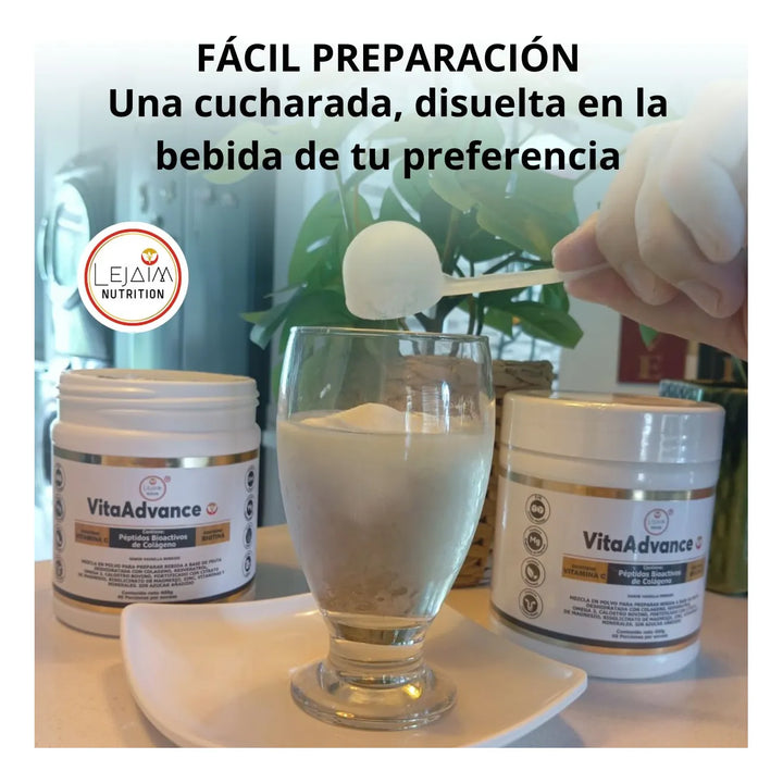 3 Peptidos Colageno Vitaadvance Vainilla - Imagen 4