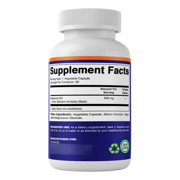 Berberina 500 Mg 60 Cápsulas Vegetales Naturales Fabricación - Imagen 8