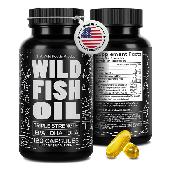 Aceite De Pescado Omega 3 120 Cápsulas Propiedades Articular - Imagen 1