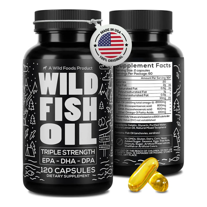 Aceite De Pescado Omega 3 120 Cápsulas Propiedades Articular - Imagen 1