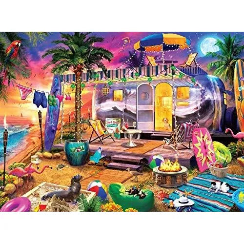 Puzzle De 1000 Piezas Vacaciones En La Playa Buffalo Games Diversion Y Relajacion