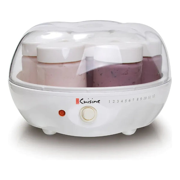 Maquina Para Hacer Yogurt Casero Yogurtera Euro Cuisine Ym80 Color White 110v - Imagen 1