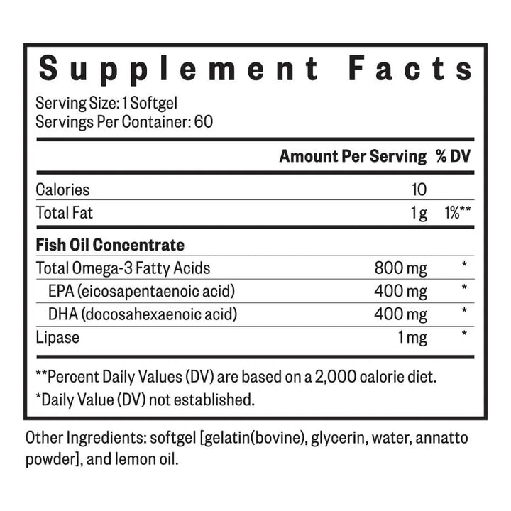 Aceite De Pescado Óptimo 900 Mg Epa Dha Apoyo Articular Card - Imagen 2