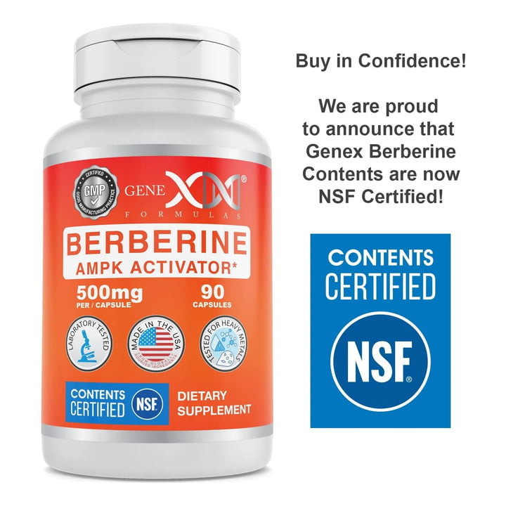 Berberina Hcl 500mg 90 Cápsulas Activador Ampk Salud Cardíac - Imagen 3