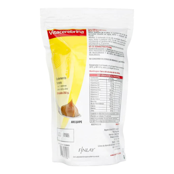 Vitacerebrina Next Arequipe, Suplemento Nutricional, 310 Gr - Imagen 2