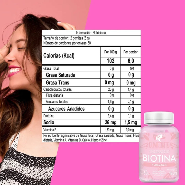 Biotina Colageno Gomas Cabello - Imagen 6