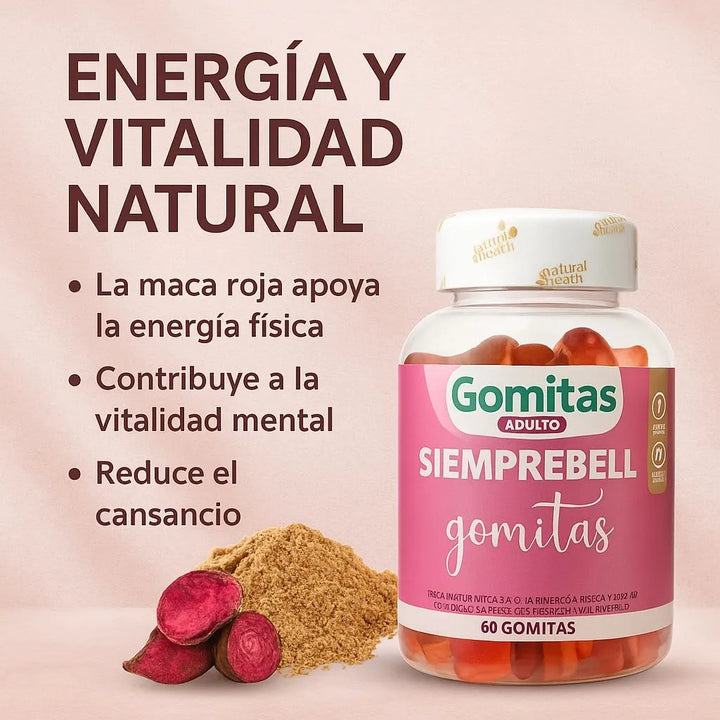 Gomas Para Aumento Y Tonificación De Glúteos Siemprebell Con Invima Aguaje Fenogreco Maca Roja 180 Unidades - Imagen 6