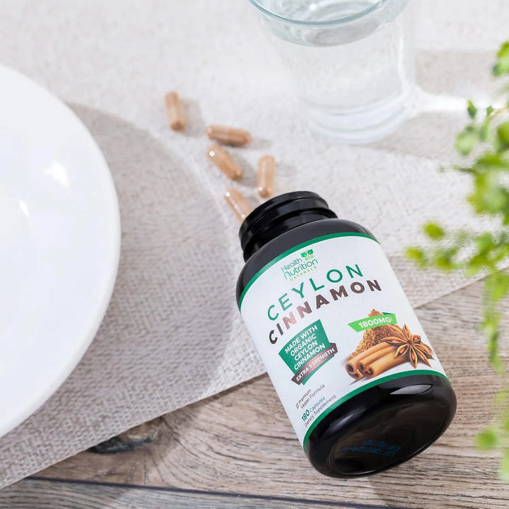 Cápsulas De Canela Orgánica 1800 Mg Pura De Ceilán Antioxida - Imagen 9