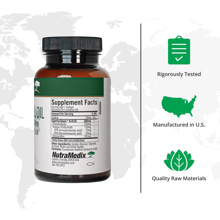Aceite De Krill Antártico 500 Mg Omega-3 Epa Dha Astaxantina - Imagen 2