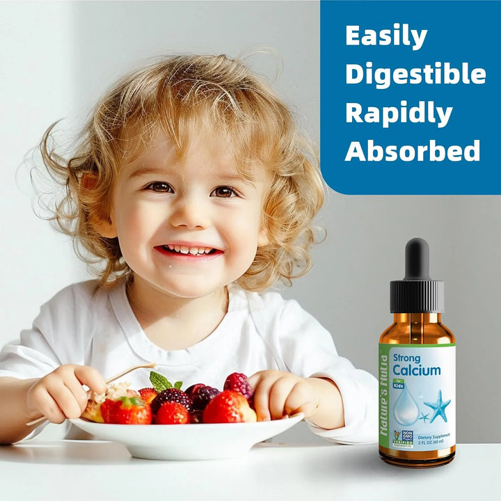 Calcio Líquido Premium Para Bebés Y Niños Con Menaq7 K2 Sabo - Imagen 3