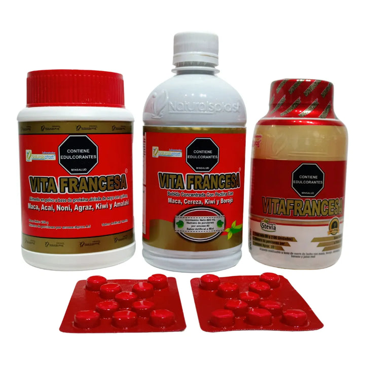 Kit Vitafrancesa Maca Jaleareal Frutos Rojos - Imagen 2