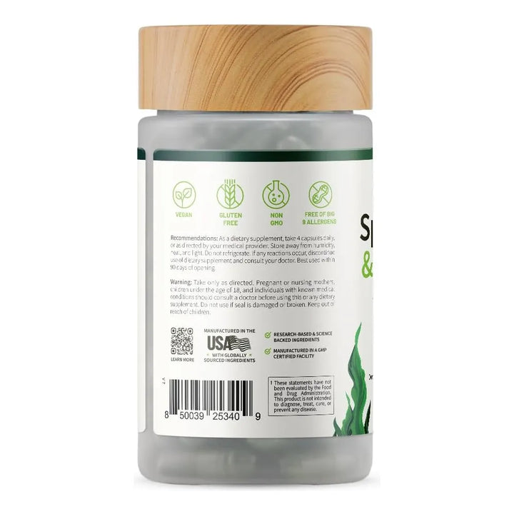 Cápsulas Orgánicas De Chlorella Y Spirulina Superalimento Ve - Imagen 9