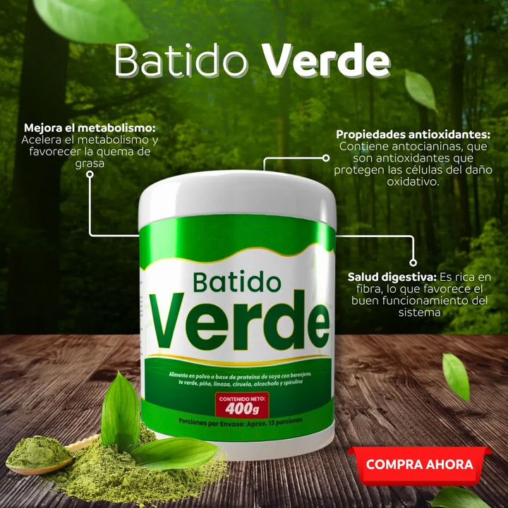 Batido Verde Detox Natural - Imagen 3
