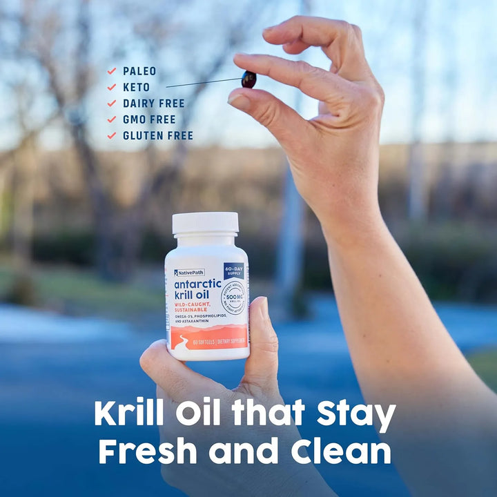 Aceite De Krill Antártico 500 Mg Cápsulas Blandas Omega 3 Ep - Imagen 8