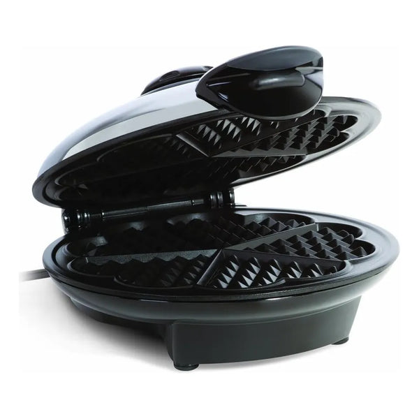 Máquina De Gofres Euro Cuisine WM520 En Forma De Corazón Antiadherente Y Ajustable
