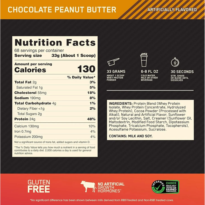 Whey Gold 5lbs Chocolate Peanut - Imagen 4