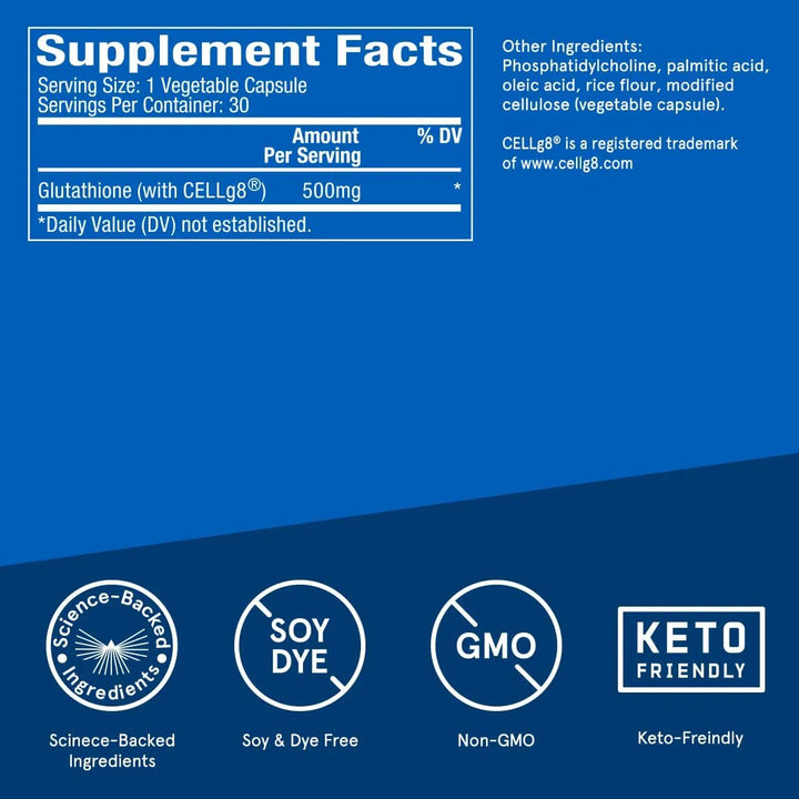 Cápsulas Antioxidantes Liposomales Glutatión Fuerza 30 Porci - Imagen 3
