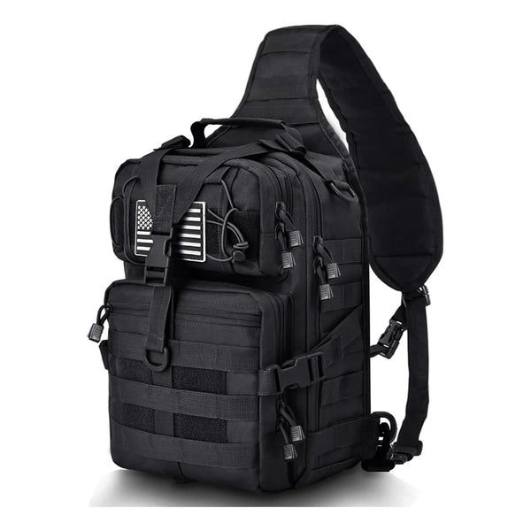 Mochila Táctica Cruzada Estilo Militar Resistente Al Agua Multifuncional