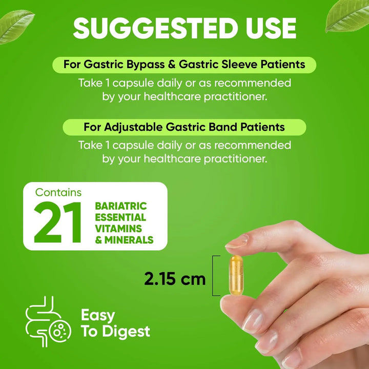 Cápsulas Multivitamínicas Bariátricas Fórmula Diaria Sin Hie - Imagen 4