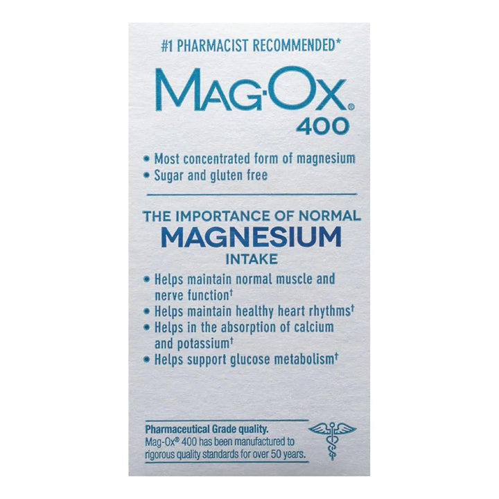 Óxido De Magnesio Farmacéutico 483 Mg 240 Tabletas Concentra - Imagen 8