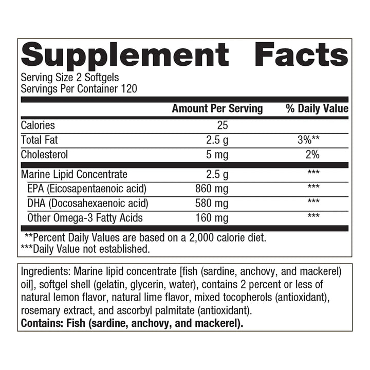Aceite De Pescado Omega-3 Epa Dha 720 Miligramos Para Salud - Imagen 2