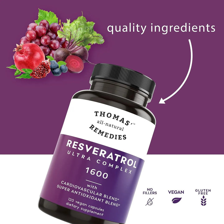 Antioxidante Orgánico Resveratrol 1600mg Con Extracto De Sem - Imagen 2